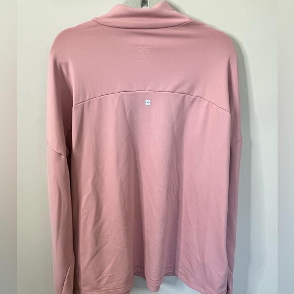 Sweaty Betty Mock Neck Sweatshirt XXL Pink Soft See Description* - Picture 2 of 11